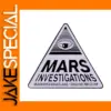 Mars Investigations Logo Brooch Pin Unisex