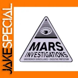 Mars Investigations Logo Brooch Pin Unisex