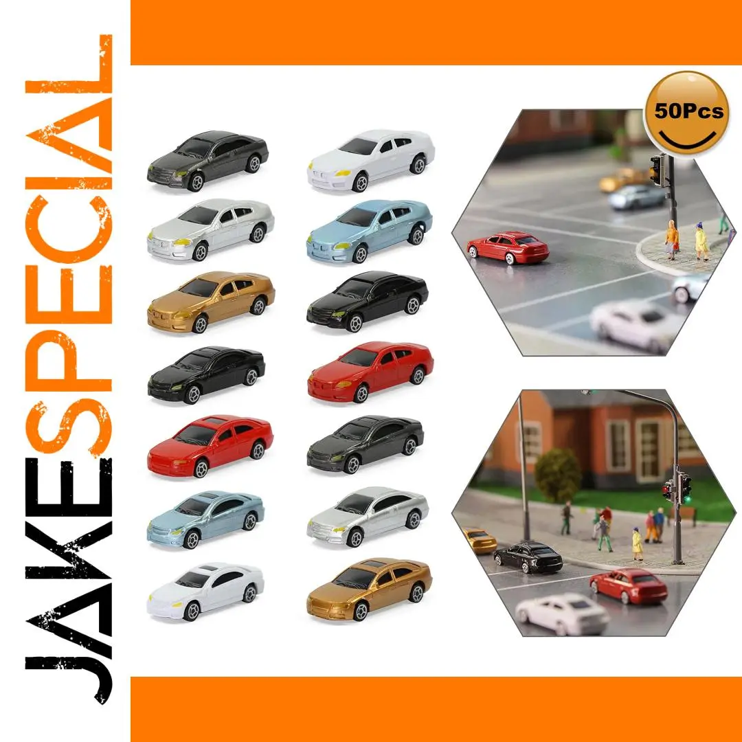 Mini 50pcs Model Cars for N Scale Layouts 1 Mini 50pcs Model Cars for N Scale Layouts