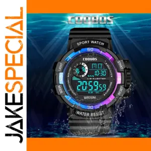 JBAILI Model AM87144 Digital Military Watch for Men