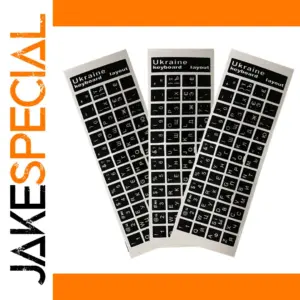 3PCS Ukrainian Language Keyboard Stickers Set