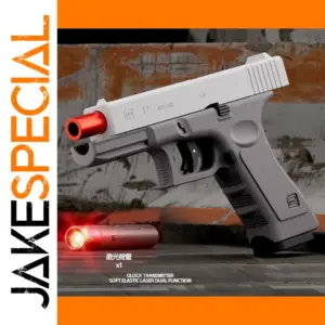 Dual-Mode Laser Shell Ejector Pistol Toy