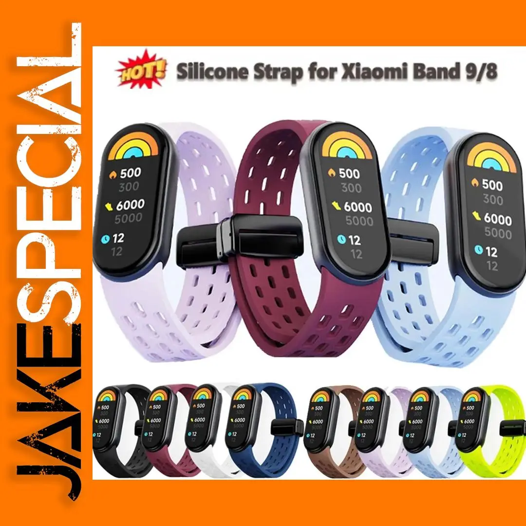 Silicone Replacement Strap for Xiaomi Mi Band 8/9 1 Silicone Replacement Strap for Xiaomi Mi Band 8/9