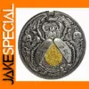 Vintage Gold Scarab Coin with Moving Mechanism