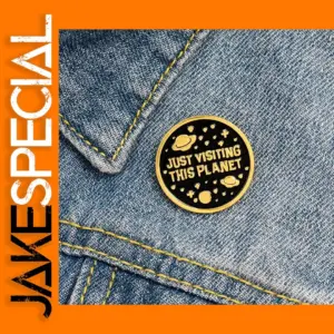 Outer Space Enamel Lapel Pin Brooch for Women