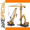 Diecast Construction Crane and Digger Model Set