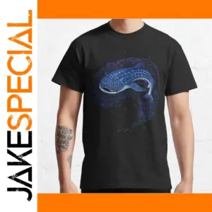 Whale Shark Digital Print Men's Casual T-Shirt