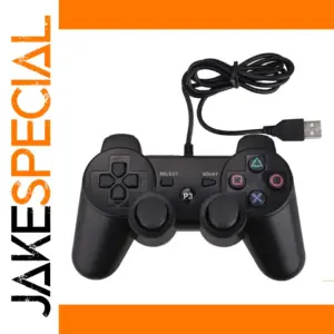 Wired Black Controller for PS3 and PC