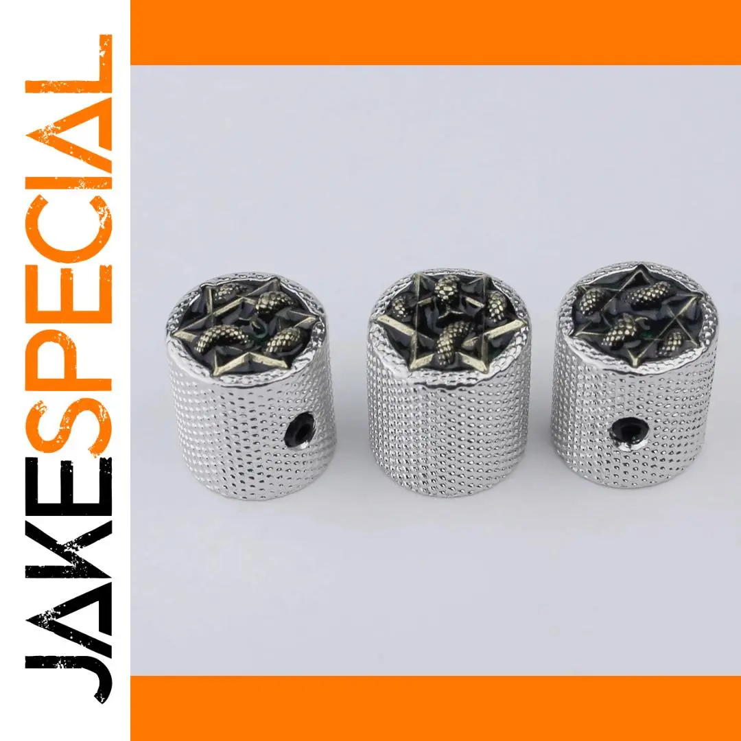 Brass Potentiometer Control Knobs for Guitar 1 Brass Potentiometer Control Knobs for Guitar