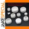 White Round Plastic Pipe Caps 2-20pcs 16-50mm