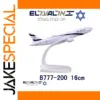 1:400 Scale Diecast B-777 El Al Airplane Model