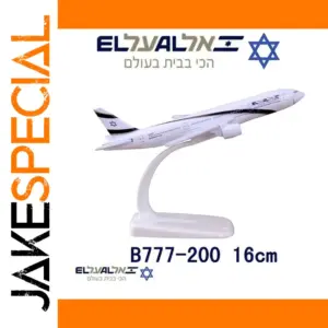 1:400 Scale Diecast B-777 El Al Airplane Model