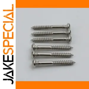 6 Pcs Guitar Bridge Saddles with Screws