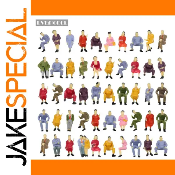 50pcs O Scale seated figures for model railway