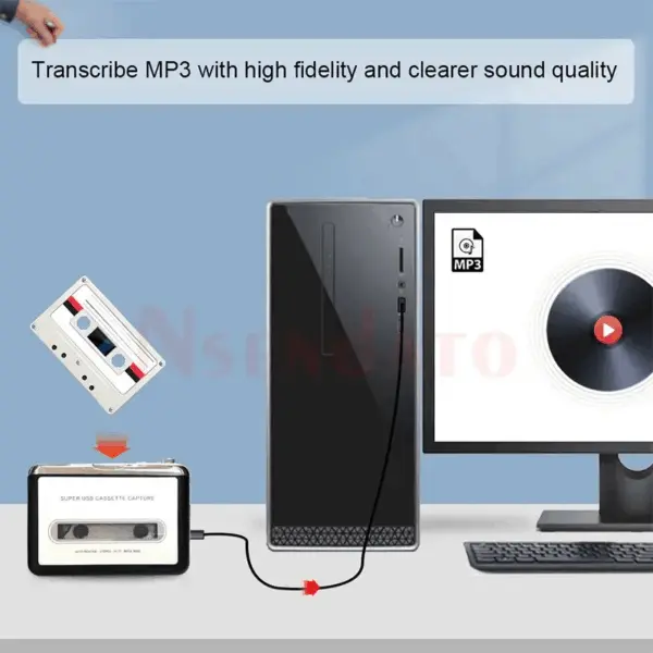 USB C Portable Cassette to MP3 Converter - Image 6