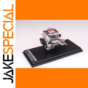 VR38DETT Engine Model 1:64 Diecast with Base