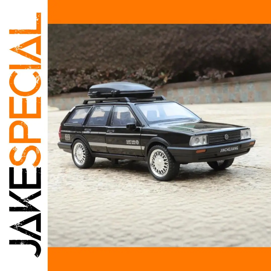 1:32 Santana Wagon Diecast Model Car Black 1 1:32 Santana Wagon Diecast Model Car Black