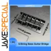 5-String Bass Guitar Bridge with Saddles