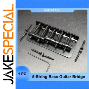 5-String Bass Guitar Bridge with Saddles