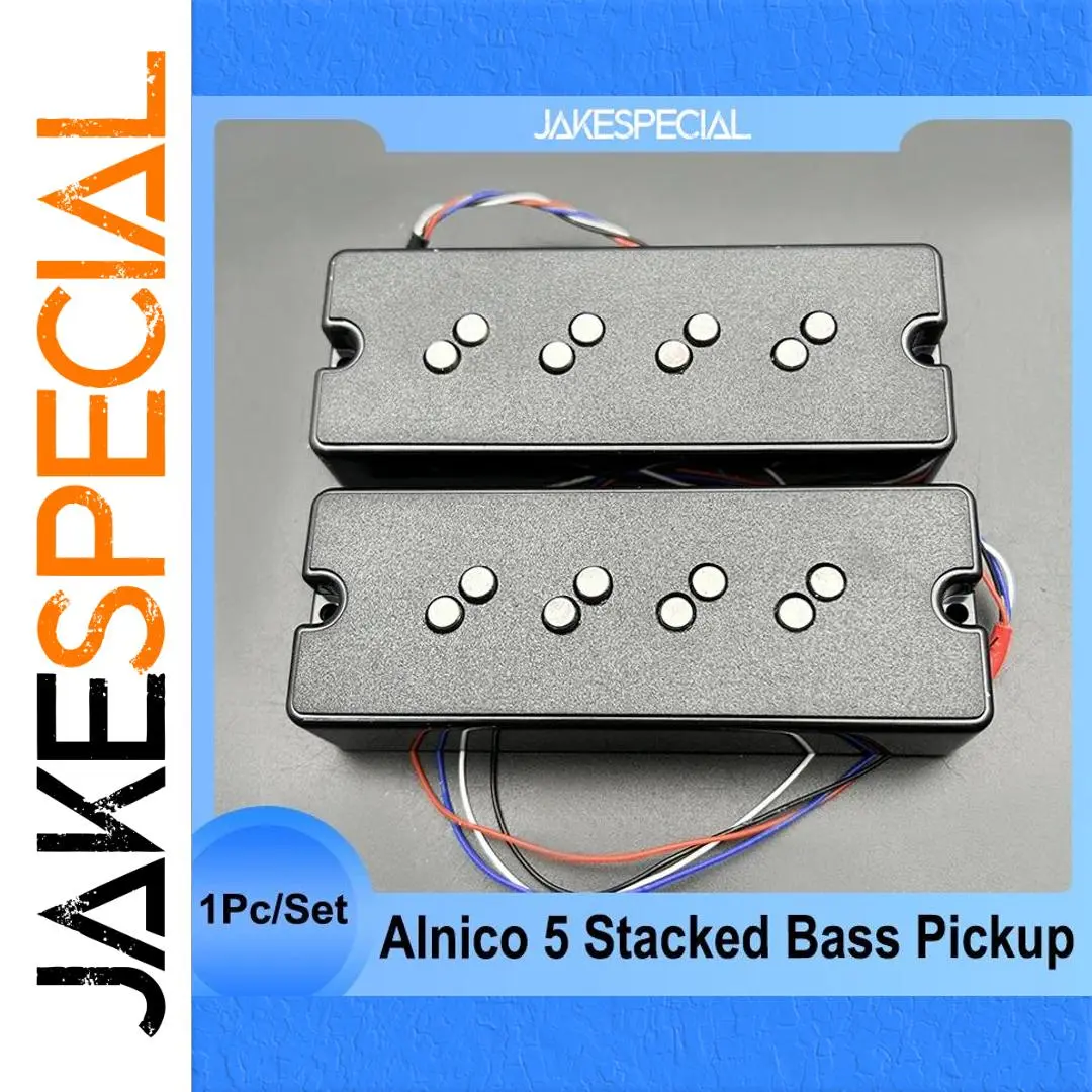 Alnico 5 Stacked Humbucker Pickup for Bass 1 Alnico 5 Stacked Humbucker Pickup for Bass
