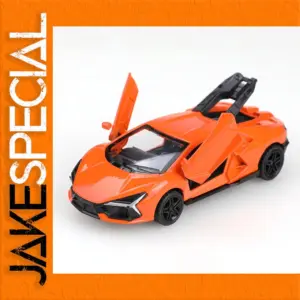 Vibrant Orange Diecast Sports Car Model