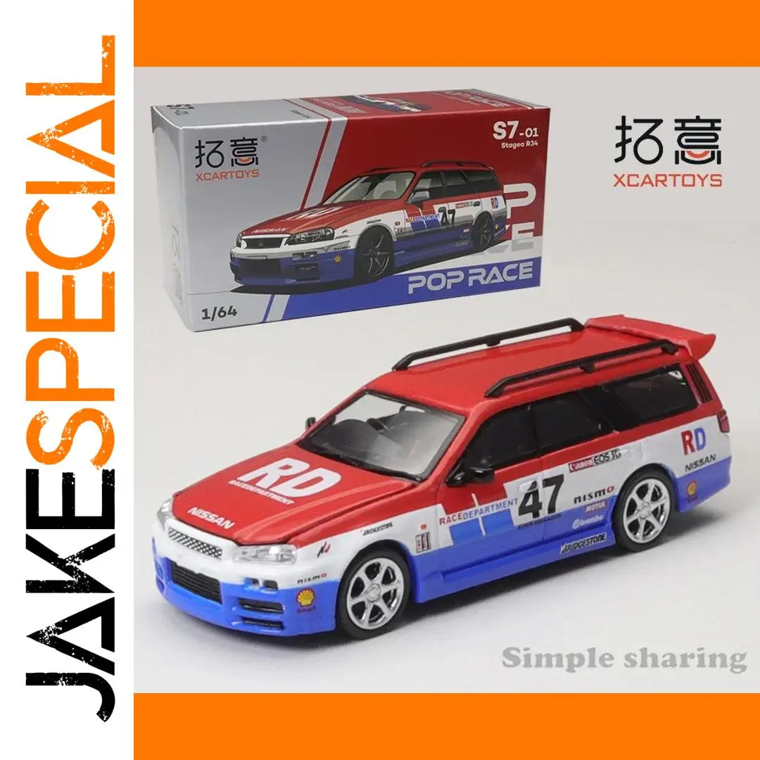 XCARTOYS 1:64 Scale Nissan Stagia R34 Model 1 XCARTOYS 1:64 Scale Nissan Stagia R34 Model