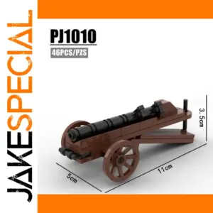 Military Cannon Building Block Model Assembly