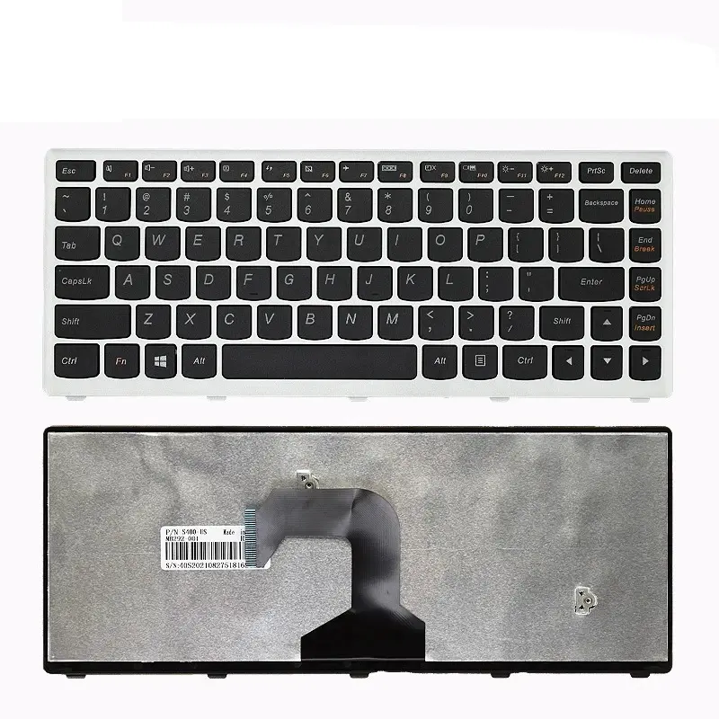 Lenovo Ideapad Black Keyboard QWERTY Layout 2 Lenovo Ideapad Black Keyboard QWERTY Layout - Image 2