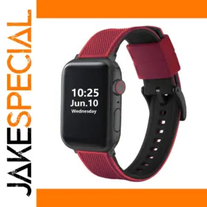 Apple Watch Silicone Strap Red Black 2