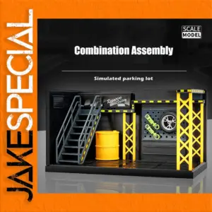 1:24 Scale Parking Lot Model with Lighting
