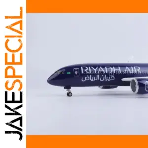 B787 Plane Model with Lights 43CM Resin