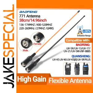 ABBREE Walkie-Talkie Antenna Model 771 144/430 MHz