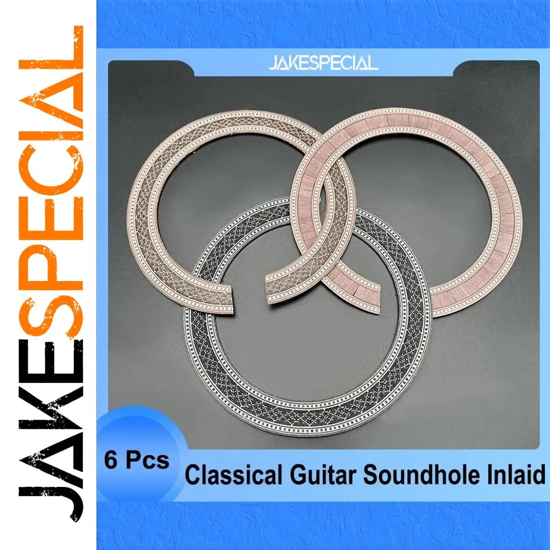 Classic Wood Rosette Set for Acoustic Guitars 1 Classic Wood Rosette Set for Acoustic Guitars