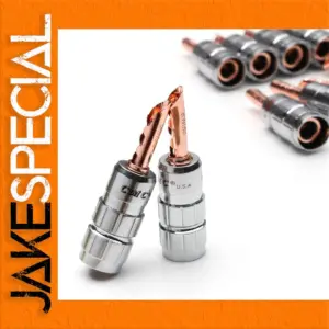 24K Gold Plated Banana Plug Speaker Connectors
