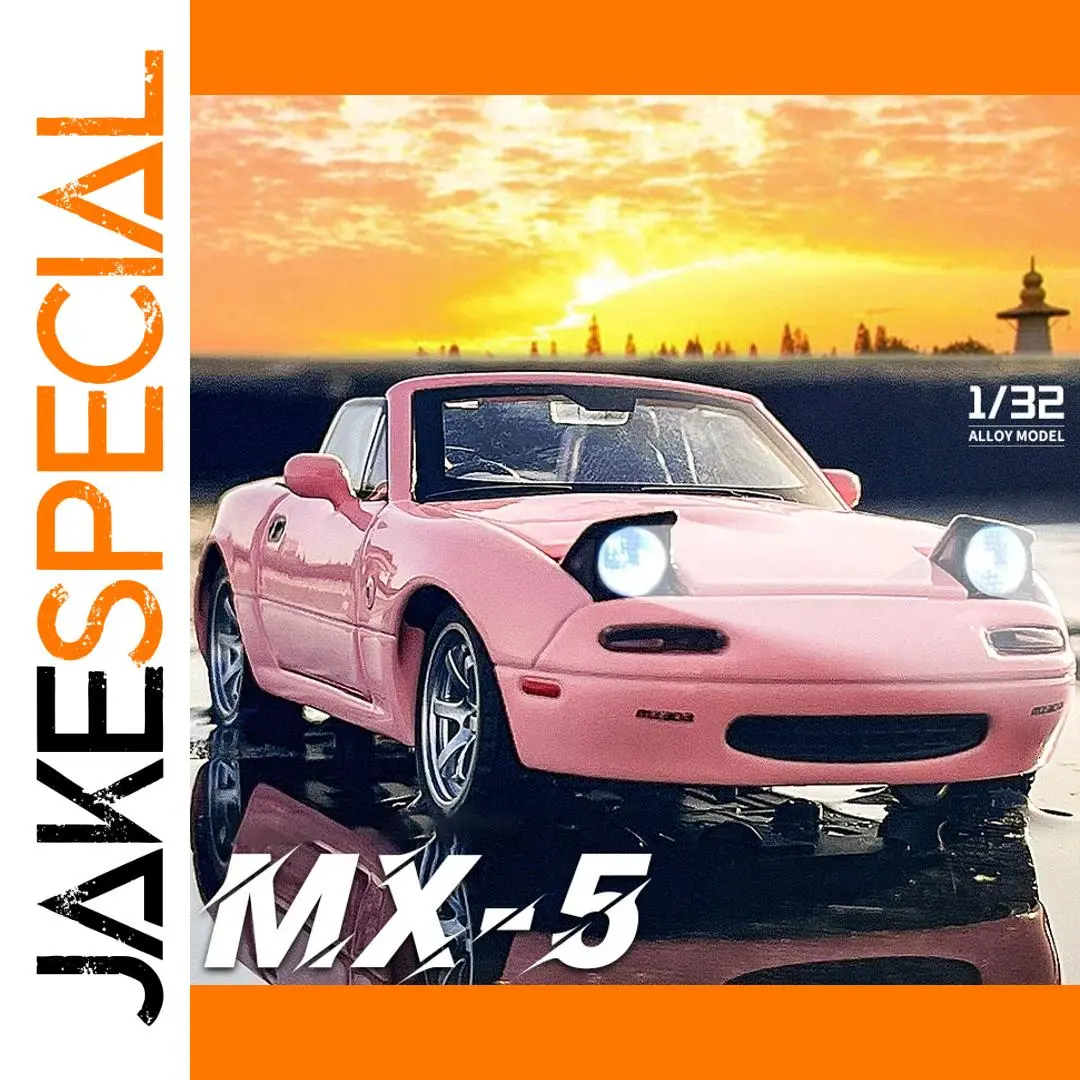 1:32 Mazda MX-5 Pink Die-Cast Model Car 1 1:32 Mazda MX-5 Pink Die-Cast Model Car