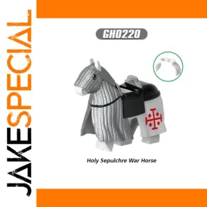 Holy Sepulchre War Horse Figurine with Armor