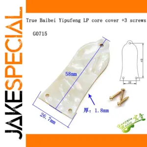 Bell-Shaped Iridescent Guitar Truss Rod Cover