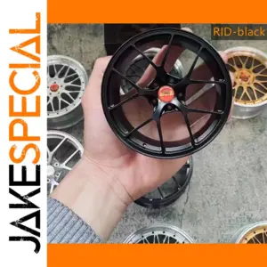 Black Metal 4-Inch BBS Car Wheel Model