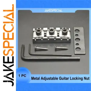 Metal Adjustable Guitar Locking Nut 42.5mm x 16mm