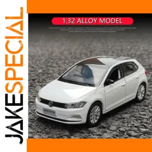 1:32 Scale White Volkswagen Polo Diecast Model