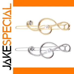 Geometric Music Note Hairpin Clip for Women