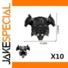 10 Black Knight Armor Vests for Minifigures