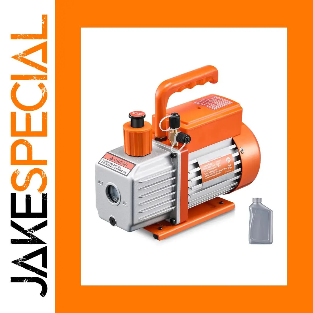 VEVOR Vacuum Pump with 0.35 qt Oil Bottle 1 VEVOR Vacuum Pump with 0.35 qt Oil Bottle