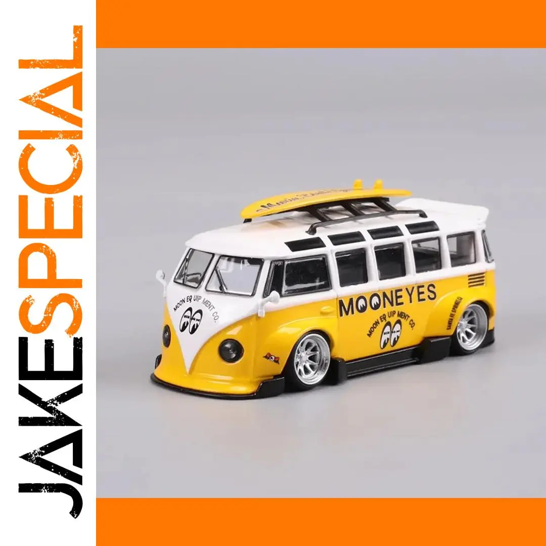 VW T1 Bus Diecast Model in Yellow and White 1 VW T1 Bus Diecast Model in Yellow and White