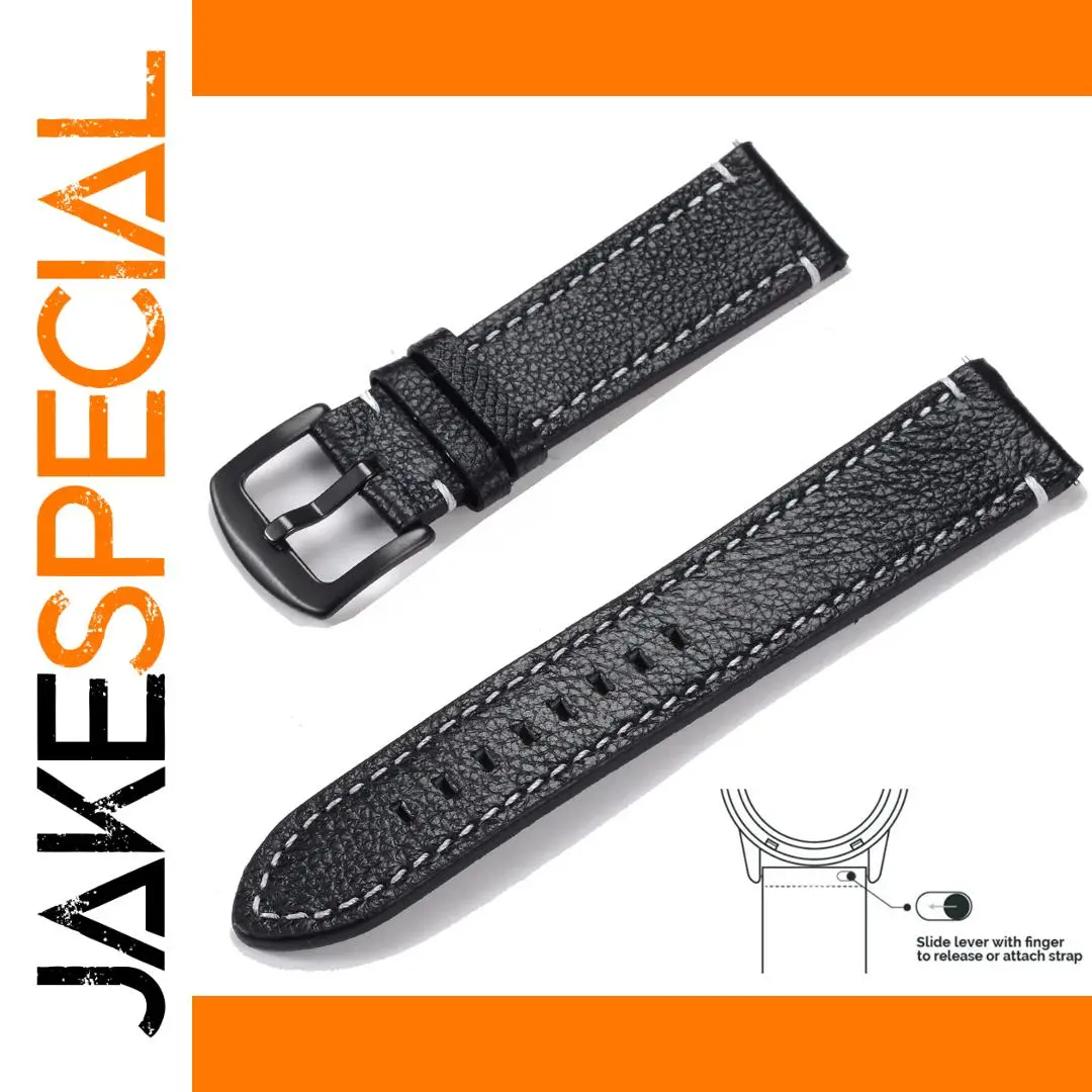 Vintage Genuine Leather Watchband 22mm 20mm 1 Vintage Genuine Leather Watchband 22mm 20mm