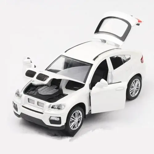 1:32 White BMW X6 Die-Cast Model Car 7 1:32 White BMW X6 Die-Cast Model Car - Image 7