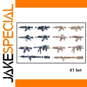 Military Toy Weapon Set for Building Blocks