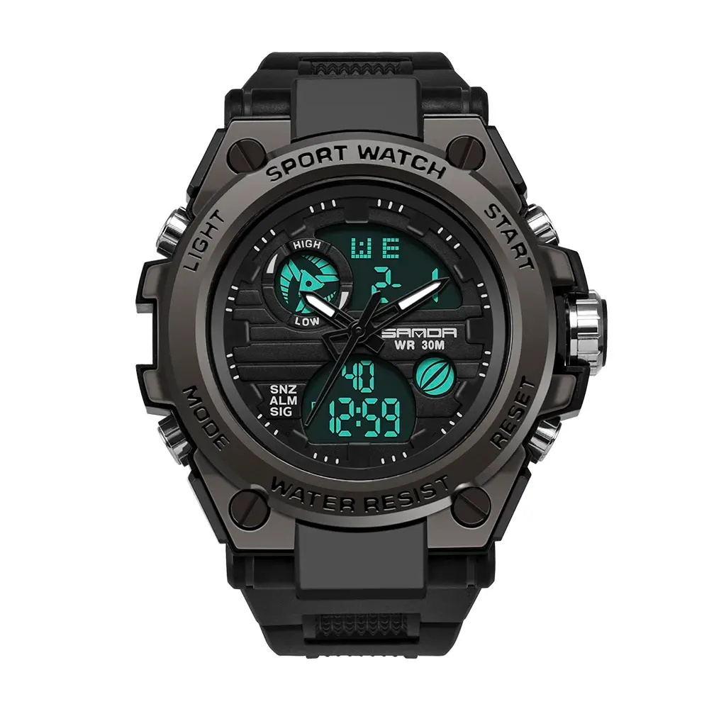 SANDA 739 Men's Sport Watch with Digital Display 2 SANDA 739 Men's Sport Watch with Digital Display - Image 2