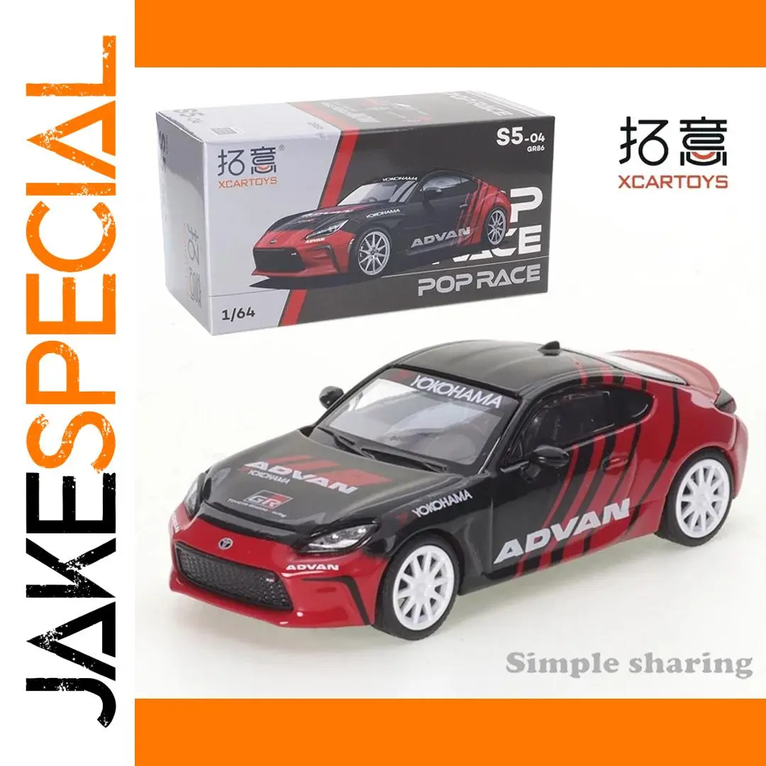 XCARTOYS 1:64 Die-Cast Model Car in Black Red 1 XCARTOYS 1:64 Die-Cast Model Car in Black Red