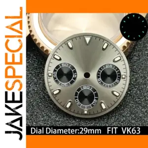 VK63 Dial 29mm Stylish Luminous Watch Accessory